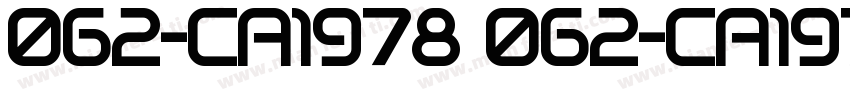 062-CAI978 062-CAI97字体转换